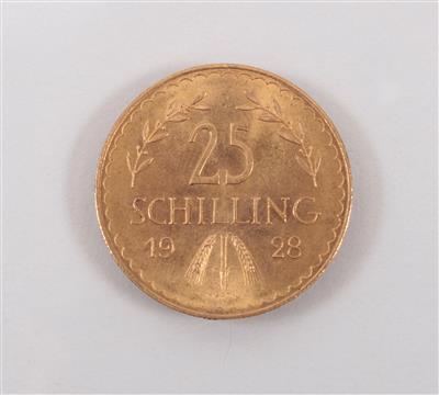 Goldmünze 25,- Schilling, 1928 - Arte, antiquariato e gioielli