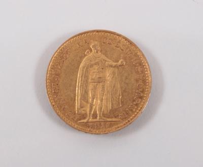Goldmünze 10 Korona, Ungarn 1911 - Kunst, Antiquitäten und Schmuck