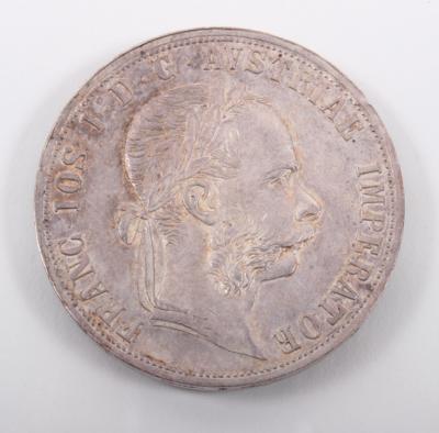 Silbermünze 2 Gulden, Kaiser Franz Joseph I., 1882 - Antiques, art and jewellery