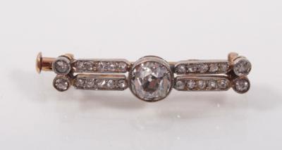 Altschliffbrillant- diamantbrosche - Antiques, art and jewellery