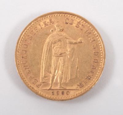 Goldmünze 10 Korona, Ungarn 1900 - Umění, starožitnosti, šperky
