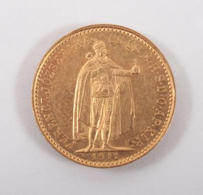 Goldmünze 10 Korona, Ungarn 1911 - Arte, antiquariato e gioielli