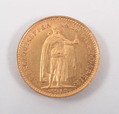 Goldmünze 10 Korona, Ungarn 1912 - Kunst, Antiquitäten und Schmuck