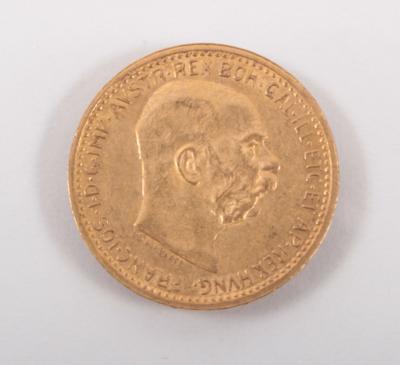 Goldmünze 10 Kronen, Österreich 1910 - Antiques, art and jewellery