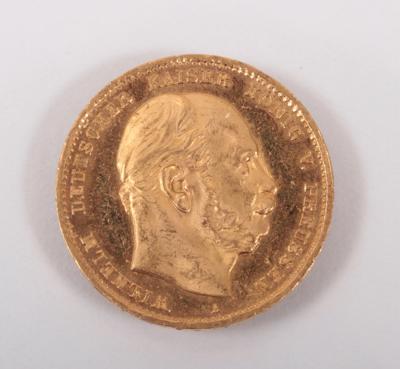 Goldmünze 10 Mark, Preussen, Wilhelm I., 1872 (A) - Antiques, art and jewellery