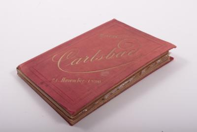 Leporello "Souvenier CARLSBAD 24. November 1890" - Arte, antiquariato e gioielli