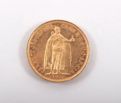 Goldmünze 10 Korona, Ungarn 1912 - Arte, antiquariato e gioielli