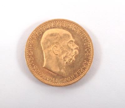 Goldmünze 10 Kronen, Österreich 1910 - Arte, antiquariato e gioielli
