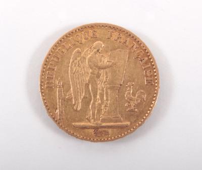 Goldmünze 20 Francs "Republique Francaise" 1871 - Arte, antiquariato e gioielli