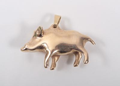 Anhänger "Wildschwein" - Antiques, art and jewellery