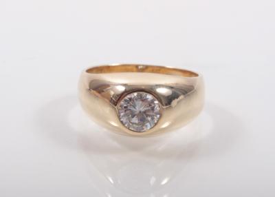 Brillantring ca. 0,90 ct - Antiques, art and jewellery