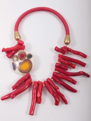 Bambuskorallencollier - Kunst, Schmuck, Antiquitäten