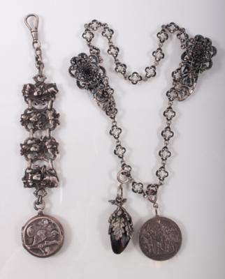 Trachtenkette und Chatelaine - Kunst, Schmuck, Antiquitäten