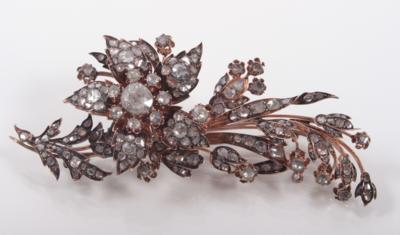 Diamantbrosche zus. ca. 2 ct - Arte, antiquariato e gioielli