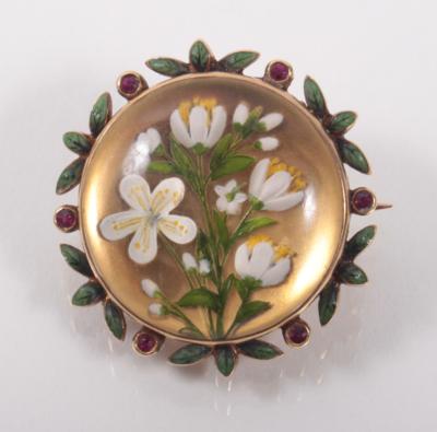 Blumenbrosche - Antiques, art and jewellery