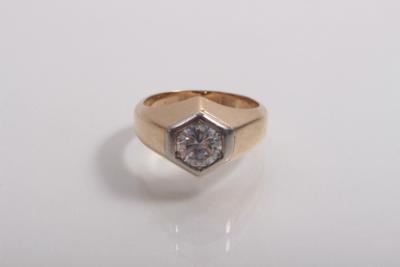 Brillantsolitärring ca. 1,10 ct - Antiques, art and jewellery