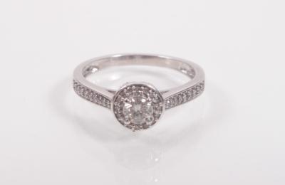 Brillant- Diamantdamenring zus. ca.. 0,40 ct - Arte, antiquariato e gioielli