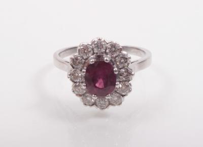 Brillant Rubin Ring - Antiques, art and jewellery