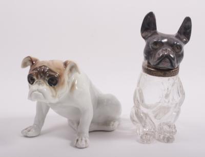2 Hundefiguren "Bulldoggen" - Umění, starožitnosti, šperky