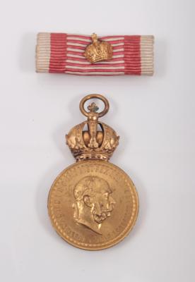 Bronzene MilitärverdienstMedaille "Signum Laudis", Kaiser Franz Joseph I. - Antiques, art and jewellery