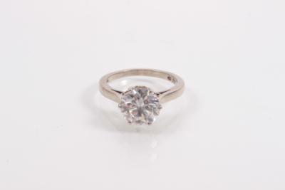 Brillantsolitärdamenring ca. 2,30 ct - Antiques, art and jewellery