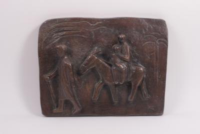 Bronzerelief "Heilige Familie" - Arte, antiquariato e gioielli