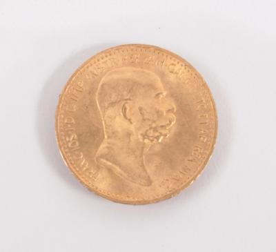 Goldmünze 10 Kronen, Österreich 1909 - Arte Antiquariato e Gioielli