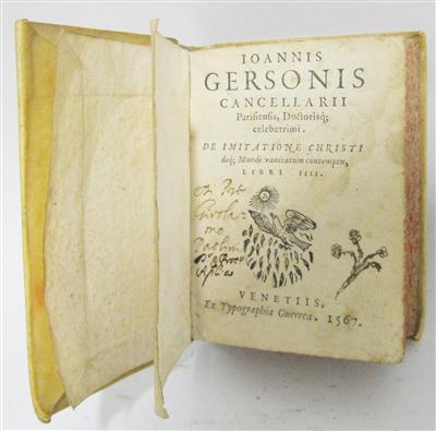 Buch, "Ioannis Gersonis, De Imitatione Christi" - Art and antiques