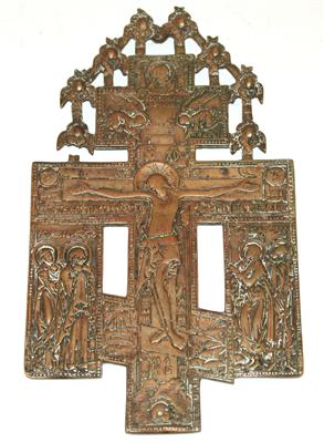 Orthodoxes Bronzekreuz - Arte e antiquariato