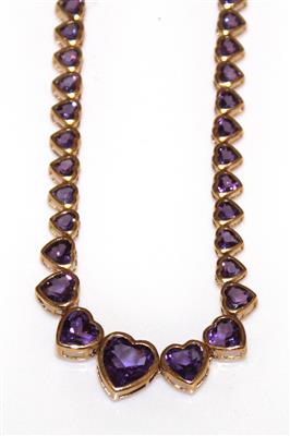 Amethystcollier - Art and antiques