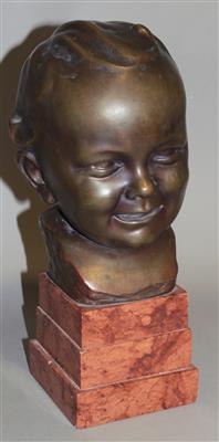 Bronzeskulptur "Kinderkopf" - Arte e antiquariato