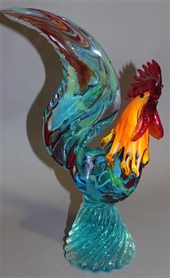 Glasfigur "Hahn" - Art and antiques