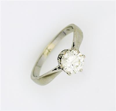 Brillantsolitärring, ca. 0,95 ct - Art and antiques