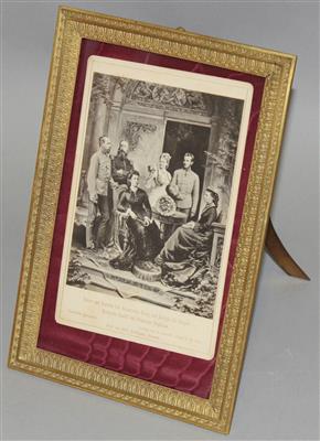 Foto der österr. Kaiserfamilie und belgischen Königsfamilie - Umění a starožitnosti
