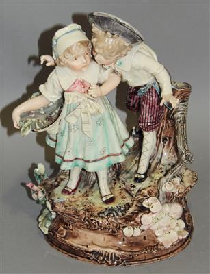 Keramikfigurengruppe "Junges Paar" - Art and antiques