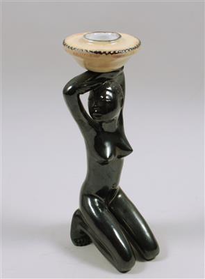 ANZENGRUBER- Leuchterfigur "Kniende Schwarzafrikanerin" - Arte, antiquariato e gioielli