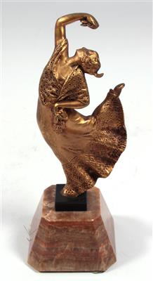 Art Deco- Bronzefigur, "Flamencotänzerin" - Antiques, art and jewellery