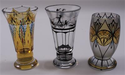 3 Glasbecher - Arte, antiquariato e gioielli