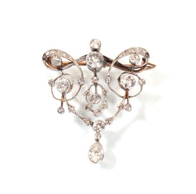 Diamantbrosche - Antiques, art and jewellery