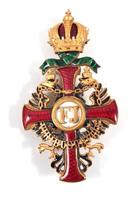 Franz Joseph- Orden, Offizierskreuz mit KD - Antiques, art and jewellery