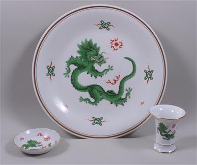 MEISSEN Wandteller, Vase und Schälchen - Arte, antiquariato e gioielli