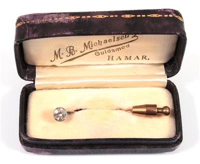 Altschliffbrillantnadel ca. 0,50 ct - Art, antiques and jewellery