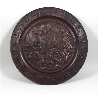 Runde Historismus Reliefplatte - Art, antiques and jewellery