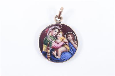 Bildanhänger "Madonna della Sedia" - Arte, antiquariato e gioielli
