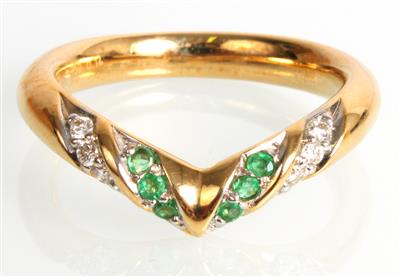 Brillant-Smaragddamenring - Jewellery