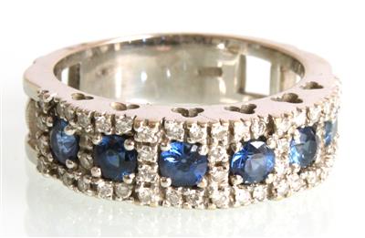 Saphir-Brillant Ring - Gioielli