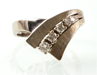 Brillantring zus. ca. 0,15 ct - Klenoty