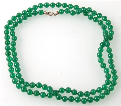 Grün gebeizte Chalzedon Halskette - Argenti