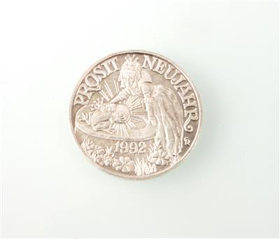 Medaille Prosit Neujahr 1992 - Argenti