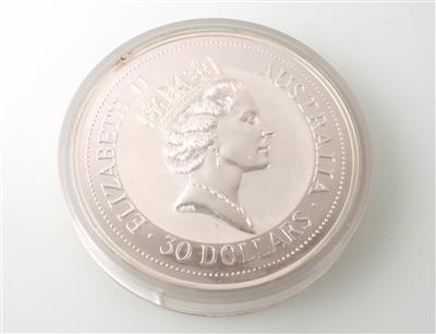 Silbermünze Kookaburra 30 Dollars - Stříbro